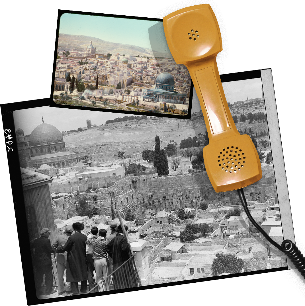 A yellow telephone receiver