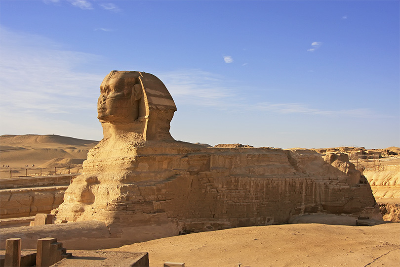 The Sphinx in Cairo, Egypt